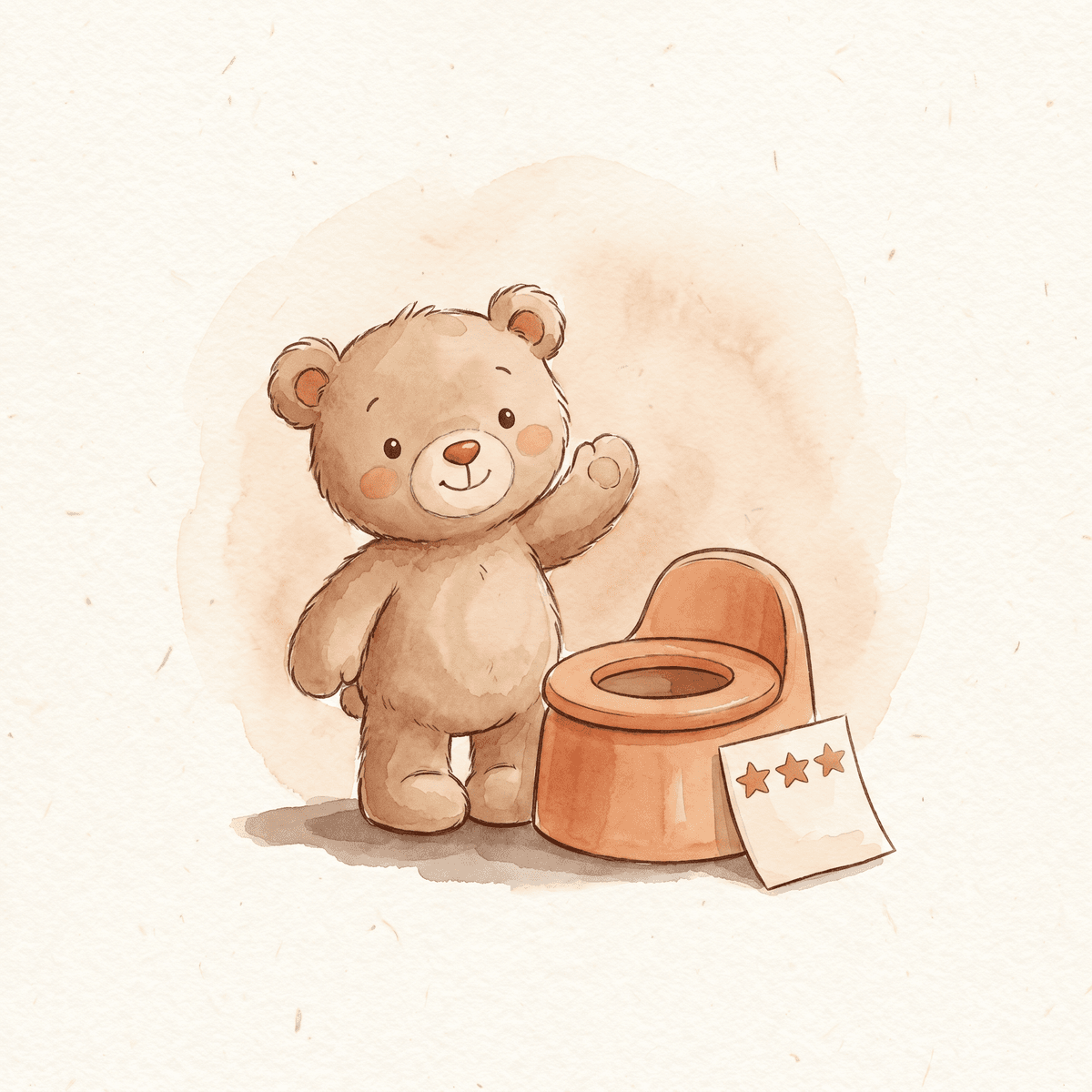 The brave first trip to the potty